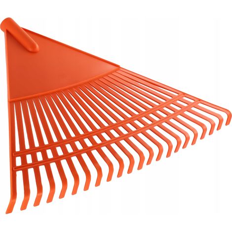 KADAX Rechen aus Kunstsoff, ohne Stiel, Orange, 60 cm (1/5)