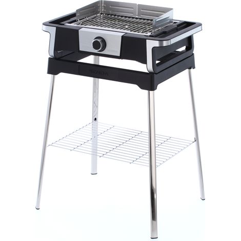 Barbacoa eléctrica 3000w con patas negro / acero inoxidable - pg8118 - severin - (1/5)