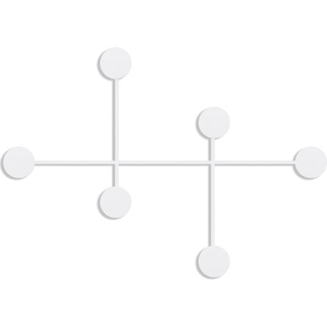 Wandhaken aus Metall "Dama" - 82 x 10 x 60 cm - Weiß (1/5)