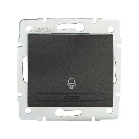 Interrupteur sonnette momentané DOMO graphite Kanlux 24894 (1/5)