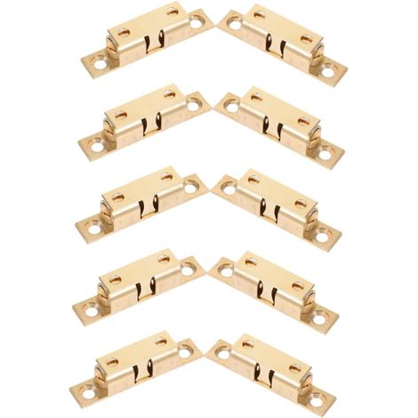 Lot de 10 aimants en laiton pour portes placards, armoires et camping (1/5)