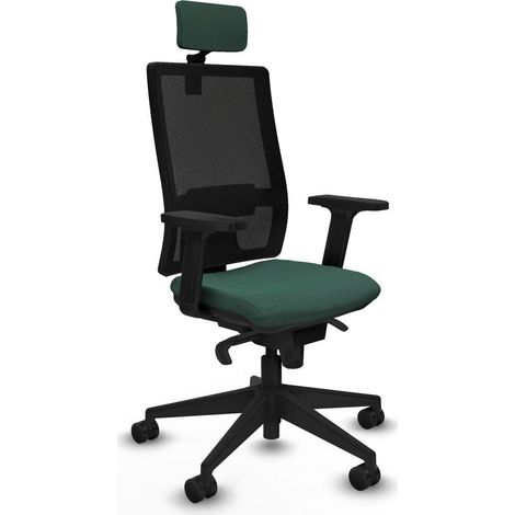 Piqueras et Crespo 2D066N2 Chaise de bureau verte confortable (1/3)