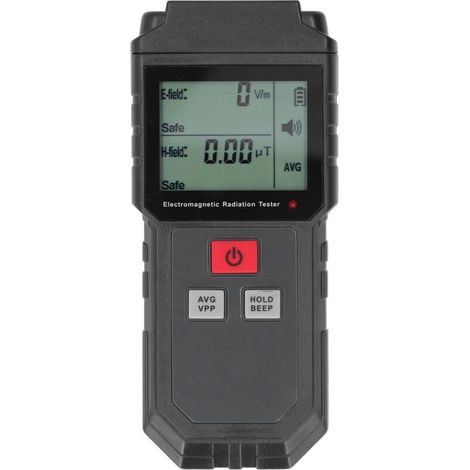 Tester portatile per radiazioni elettromagnetiche, dosimetro per campi elettrici e magnetici, con allarme acustico e visivo. (1/4)