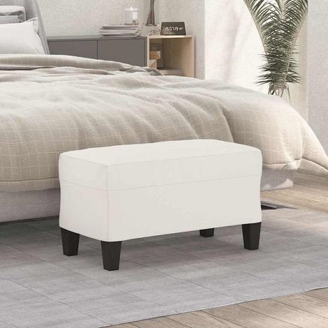 vidaXL Banc Beige 70x35x41 cm Tissu microfibre (1/5)