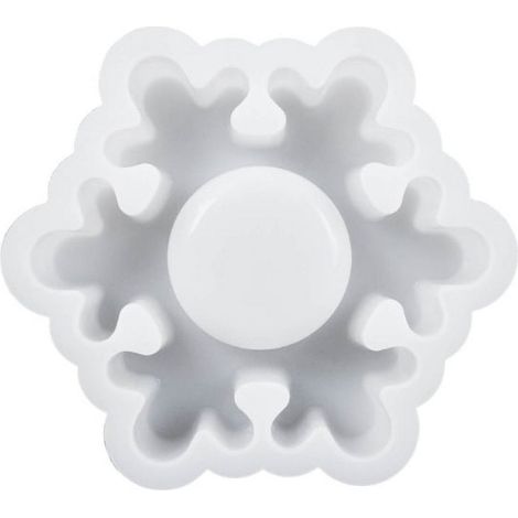 Moule À Coulée Résine - Moule À Bougie Forme Flocon De Neige - Pour Fabrication Maison - 4 Pièces (1/5)