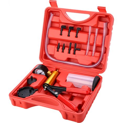 Kit de Purge de Frein Pompe à Vide Testeur de Dépression pour Voiture et Moto, Outil de Saignée Hydraulique (1/5)