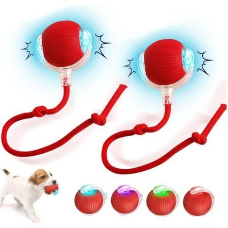 Juguete interactivo para gatos recargable por USB, 3 modos, movimiento irregular, pelota interactiva automática para gatos, pelota inteligente (2 unidades)