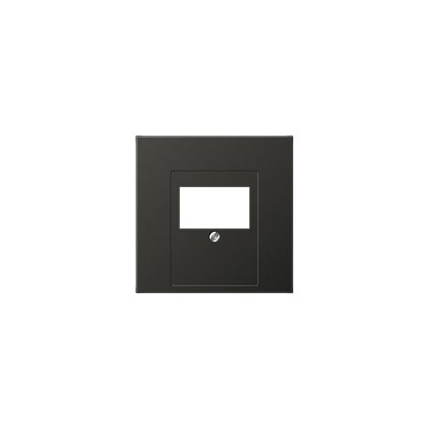Jung Copertura per prese di connessione TAE, 1 volta, alluminio verniciato, Serie LS, antracite AL 2969 T AN