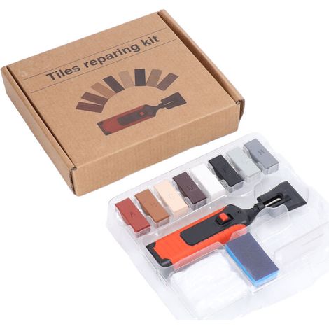 Kit de reparación de azulejos y porcelana - Pluma de calor eléctrica + cera - Herramientas profesionales para reparar grietas y juntas - Sin pilas (1/5)