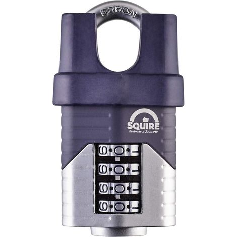 Squire VULCAN COMBI 50CS: Heavy-Duty 50mm Closed Boron Shackle Combination Padlock for Enhanced Security