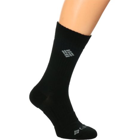 Columbia HIKE CREW 2er-Pack Unisex-Trekkingsocken schwarz C1173B Größe 43-46