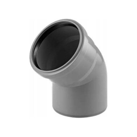 Curva PVC 87° Grigia 75 mm per scarico Magnaplast
