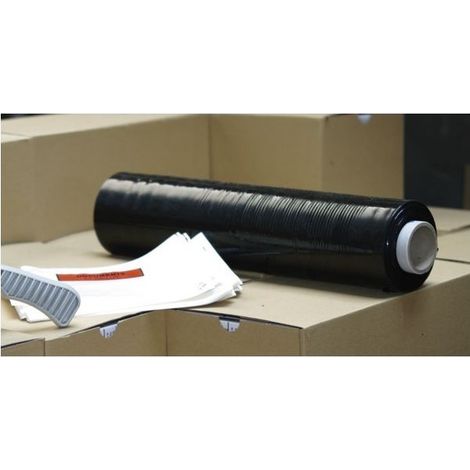 Film zum Abziehen, Palette Man Cast, Schwarz, 23 Mikron, 450 mm x 400 m