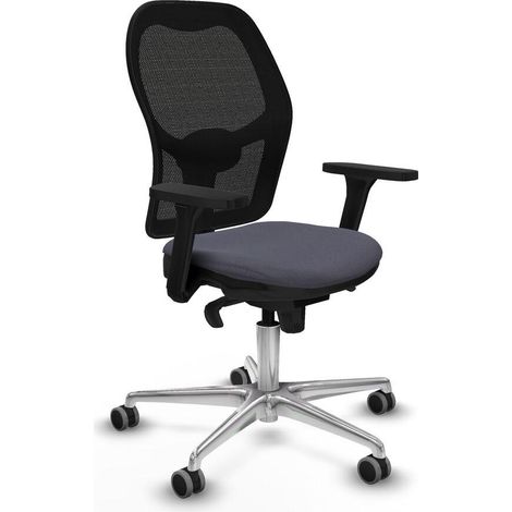 piqueras-y-crespo Jorquera chaise bureau gris foncé ergonomique