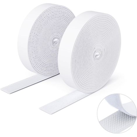 1 Rouleau Ruban Adhésif Double Face 16Mm X 3M Crochets Boucles Fixation Solide Sans Perçage Pour Bricolage Maison (1/5)