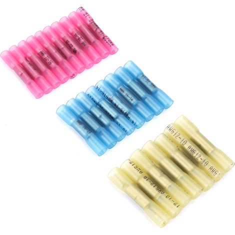 Kit d'assortiment de 300 connecteurs de fils thermorétractables AWG pour bornes électriques (1/5)