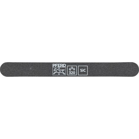 Pferd Schleiffeile SF-R147-15-5 flexibel, 147x15x5mm, SiC K 320, runde Enden (1/5)