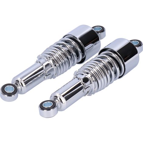 Paire d'amortisseurs de moto 10,5 pouces, suspension chromée compatible XL883 XL883R XL1200R XL1200L (1/5)