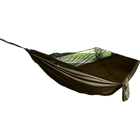 Amaca da campeggio, materiale impermeabile, rete anti-insetti, tettuccio incluso, design portatile, doppia cerniera. (1/5)