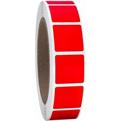 Étiquettes rondes adhésives de 2,5 cm, code couleur, 2000 pastilles par rouleau, autocollants carrés 1 pouce, marquage coloré, lot de rouleaux, étiquettes de signalisation, 25 mm, usage polyvalent (1/2)