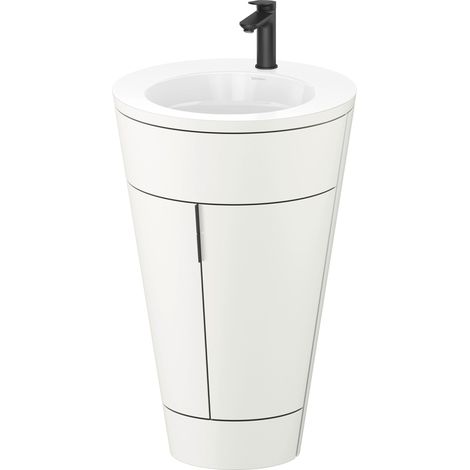 Duravit Starck 1 c-bonded Ensemble au sol, rond, 560x864x605mm,