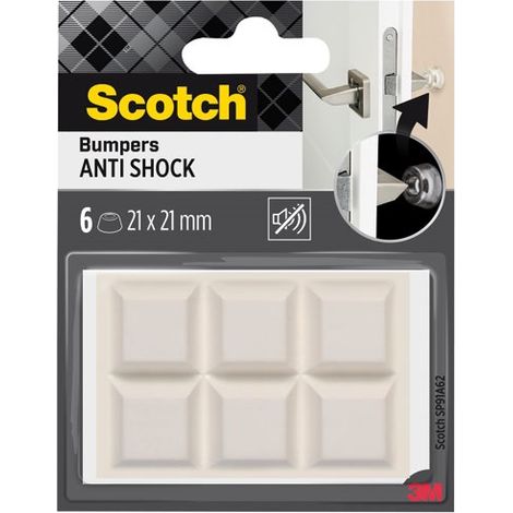 SCOTCH - Patin antichoc adhésif 21 x 21 mm lot de 6