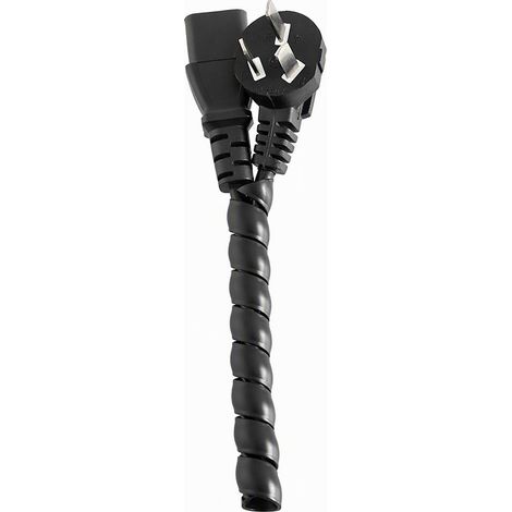 Gaine anti-morsure pour câbles 8 mm, fourreau spiralé noir pour câbles électriques et fils, protection anti-chat pour maison et bureau (1/5)