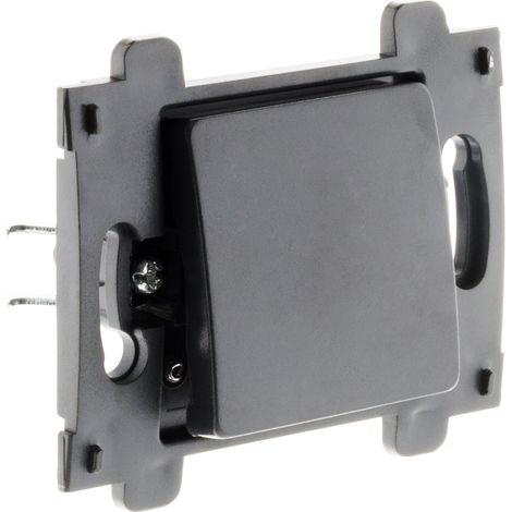 Zenitech – Interrupteur va et vient 10A – Bornes automatiques pour installation rapide – Puissance 2300W – Certifié NF et CE – Noir (1/4)
