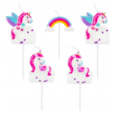 Candele decorative "Unicorni", 5 pezzi. (1/2)