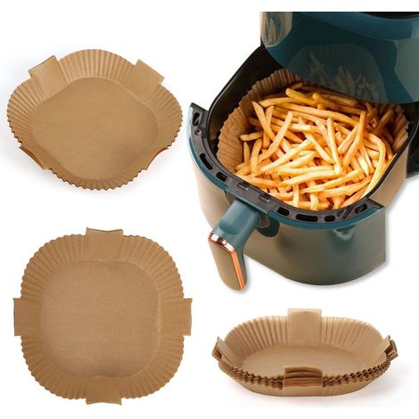 50 feuilles de papier sulfurisé jetable pour friteuse à air (1/5)