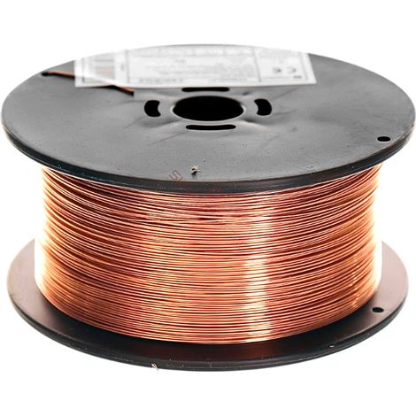 Electrodo de alambre de soldadura de manganeso-silicio recubierto de cobre G3Si1 SG2 MIG/MAG fi 0,8 mm 1 kg (1/2)