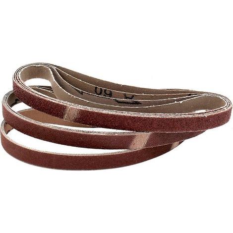Bandes abrasives en tissu 48 pièces 13 x 457 mm Mixpack (8 x grains 40/60/80/120/180/240 chacune) (1/5)