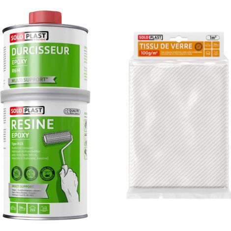 Pack-Epoxidharz-Typ R123 Soloplast - Glasgewebe Roving 100g m2 Soloplast