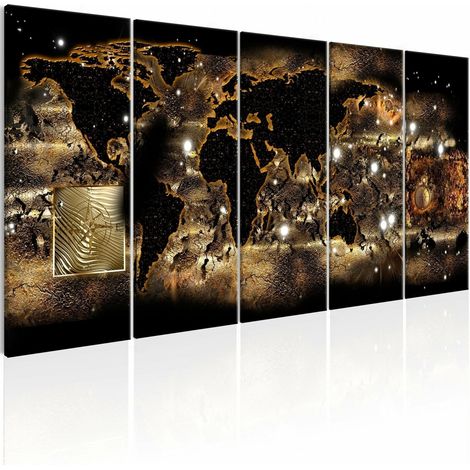Tableau monde la nuit - 225 x 90 cm