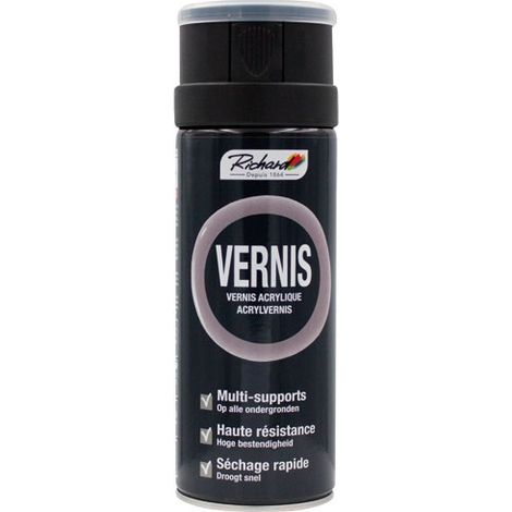 RICHARD COLORANTS - Aérosol 400ml vernis acrylique mat multi supports