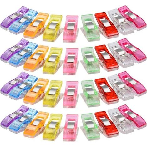 Pinces à tissu, 100 pièces, pinces à couture, pinces pour patchwork et loisirs créatifs (1/5)