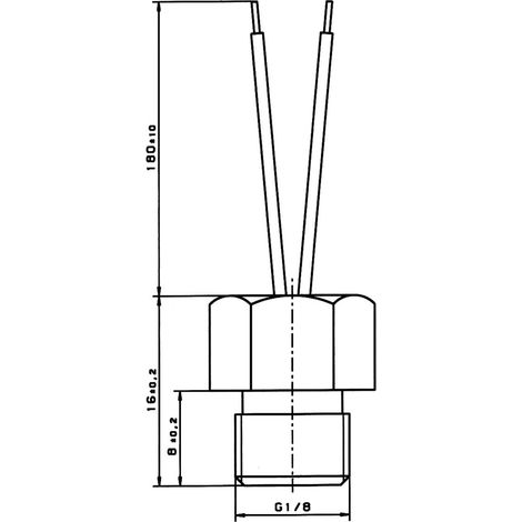 Yageo Nexensos 30010007 W-GJK (SCH) PT100 Platin-Temperatursensor -40 bis +250 °C 100 Ω 3850 ppm/K