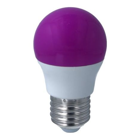 Lampada A Led E27 G45 4W 220V Colore Purple Viola