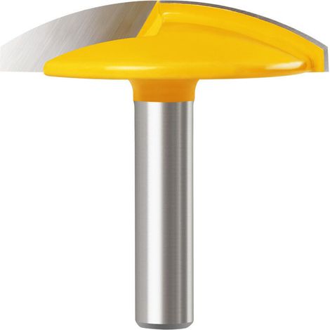 Fraise Defonceuse à Toupie à Tige, Fraise Defonceuse en Métal dur, Largeur de 1-3/4", Rayon de 1.65", Tige de 8mm Fraise Défonceuse, pour le Bois Massif et le MDF (1/4)