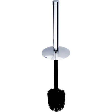 Pièces de rechange - Brosse de toilette de rechange avec couvercle, noir/chrome 1178W-26 (1/2)