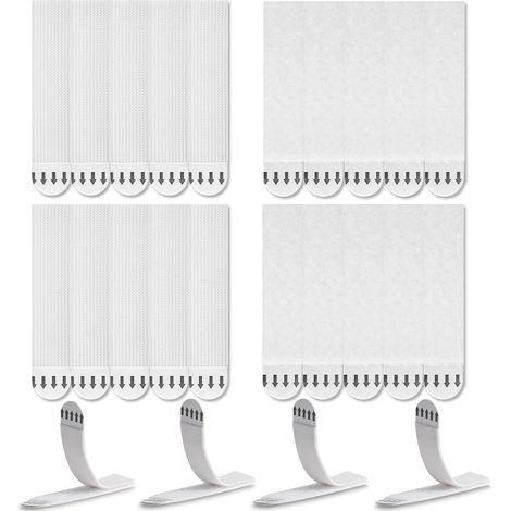 30 Paires/60 Bandes Languettes Accroches Tableaux sans Percer, Accroche Tableau Fixation Murale sans Percer, Bandes de Suspension Adhésives pour Attache Cadre Accroche Cadre Attache Tableau (1/5)