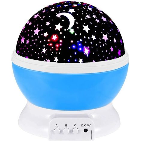 Jouets de lumière de nuit pour enfants pour les filles de 2 à 8 ans Cadeaux, veilleuses pour enfants avec rotation à 360 degrés et