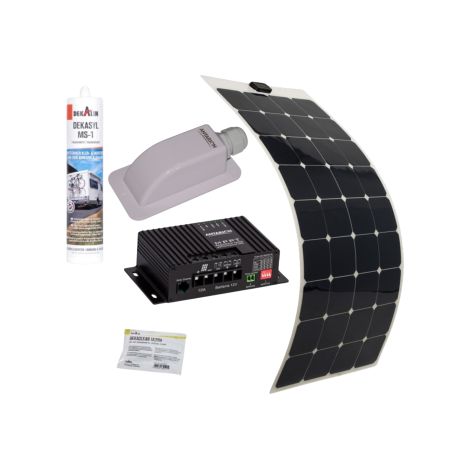 Pack ANTARION Panneau Solaire Souple 150W Camping car Van Life + Régulateur solaire MPPT10