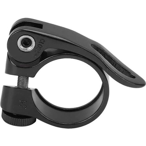 Collier de selle à dégagement rapide en alliage d'aluminium pour vélos de route et VTT, compatible XT-C68 31,8 mm (rouge) et noir (1/5)