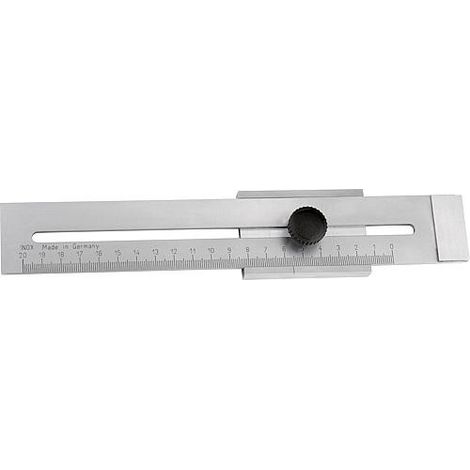 Regle de tracage, plate, inoxydable Longueur 200 mm