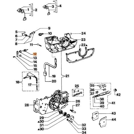 Interruttore motosega modelli 350S 999F ORIGINALE OLEOMAC 094500497R