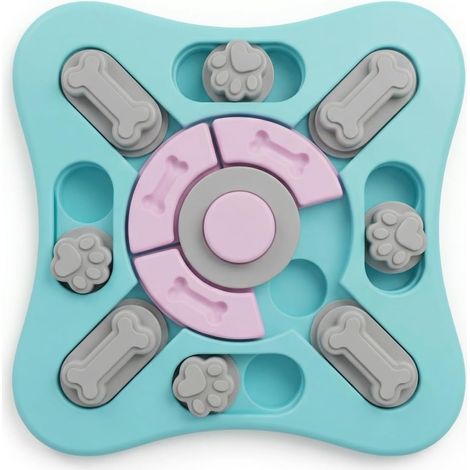 Jouet Interactif Chien, Jeu Intelligence Chien, Distributeur Croquettes, Lavables, Anti-Dérapant Jouets pour Chiots, Petits, Moyens et Grands (1/5)