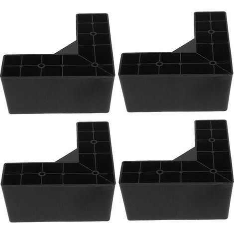Pieds de meubles, pieds de canapé en plastique, pieds de rechange pour canapé-lit, lot de 12 (1/5)