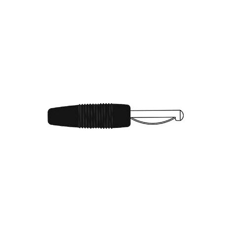 Ficha estándar de 4 mm con tornillo de apriete - negro (de 20) (1/3)