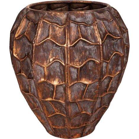 Macetero de metal dorado 33x33x35 (1/5)